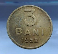 moneda 3 bani 1952 Romania RPR monede romanesti numismatica bani vechi foto