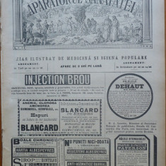 Revista Aparatorul sanatatei , an 6 , nr. 9 - 10 , 1896