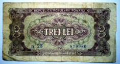 219 ROMANIA RPR 3 LEI 1952 SR. 980 foto