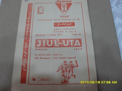 program UTA - Jiul foto
