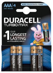 Baterii - Duracell Turbo Max AAAK4 nou - 81480619 foto