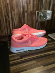 Adidasi Nike Thea Air Max 2017 Dama Noi Panza Piele Cutie Originali 40 foto