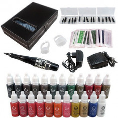 Aparat de tatuat cosmetic full,makeup kit tattoo foto