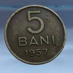 moneda 5 bani 1957 Romania RPR monede romanesti numismatica bani vechi foto