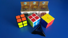 Cub Rubik 2x2x2 Yuxin GoldenUnicorn 50mm Profesional foto