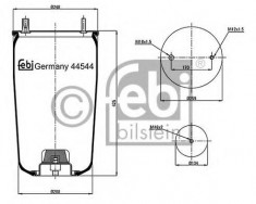 Burduf, suspensie pneumatica - FEBI BILSTEIN 44544 foto