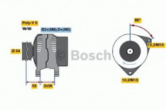 Generator / Alternator OPEL ASTRA G hatchback 1.2 16V - BOSCH 0 124 415 023 foto