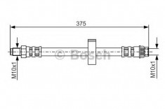 Furtun frana RENAULT ALLIANCE 1.4 Turbo - BOSCH 1 987 476 518 foto