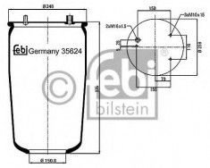 Burduf, suspensie pneumatica - FEBI BILSTEIN 35624 foto