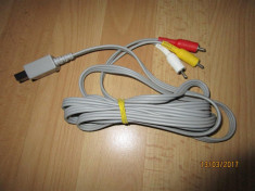 Cablu Audio Video AV Nintendo Wii original, perfect functional, poze reale foto