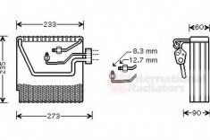 evaporator,aer conditionat VOLVO S40 I limuzina 1.8 - VAN WEZEL 5900V111 foto