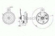 Claxon - BOSCH 9 320 332 008 foto