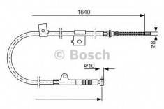 Cablu, frana de parcare NISSAN PRIMERA 1.6 - BOSCH 1 987 477 405 foto