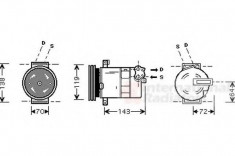 Compresor, climatizare FIAT STILO 1.6 16V - VAN WEZEL 1700K086 foto