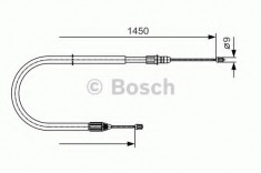 Cablu, frana de parcare RENAULT CLIO Mk II 1.5 dCi - BOSCH 1 987 482 040 foto