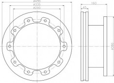 Disc frana - TEXTAR 93193200 foto