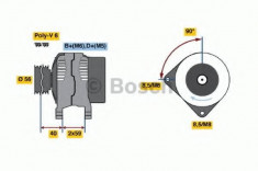 Generator / Alternator - BOSCH 0 123 510 106 foto