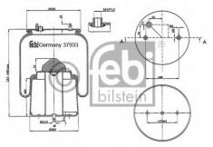 Burduf, suspensie pneumatica - FEBI BILSTEIN 37933 foto