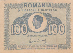 ROMANIA 100 lei 1945 VF+!!! foto