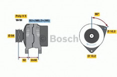 Generator / Alternator OPEL ASTRA G hatchback 1.2 16V - BOSCH 0 124 415 001 foto