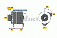 Generator / Alternator - BOSCH 0 986 039 881 foto