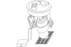 Pompa combustibil BMW 3 limuzina 318 tds - TOPRAN 500 819 foto