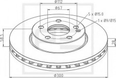 Disc frana - PE Automotive 016.674-00A foto