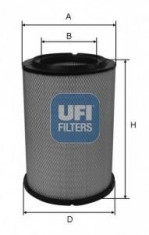 Filtru aer AIXAM CROSSLINE 0.5 - UFI 27.A05.00 foto