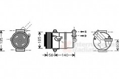 Compresor, climatizare OPEL ASTRA G hatchback 1.6 - VAN WEZEL 3700K428 foto
