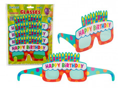 Ochelari party carton - Happy Birthday, 18 x 12 cm, Radar 181049, Set 4 bucati foto