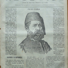 Ziarul Resboiul , nr. 70 , 1877 , gravura ; Feizi Pasa