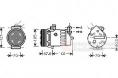 Compresor, climatizare OPEL ASTRA G hatchback 1.6 - VAN WEZEL 3700K477 foto