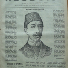 Ziarul Resboiul , nr. 71 , 1877 , gravura ; Mehmet Rehad Efendi