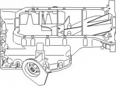 Baie ulei AUDI A4 limuzina 2.4 - TOPRAN 112 340 foto