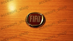 Emblema FIAT rosu new 75 mm foto