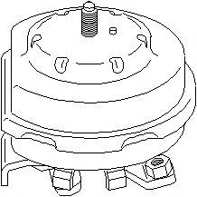 Suport motor SEAT TOLEDO 1.8 i - TOPRAN 102 741 foto