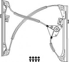 Mecanism actionare geam VW POLO 1.9 TDI - TOPRAN 111 265 foto
