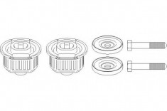 Set reparatie, corp ax MERCEDES-BENZ 190 limuzina E 1.8 - TOPRAN 400 536 foto