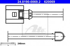 senzor de avertizare,uzura placute de frana PORSCHE 911 3.4 Carrera - ATE 24.8190-0069.2 foto