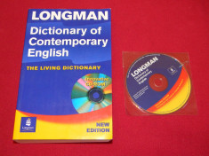 DICTIONAR LONGMAN ENGLEZ-ENGLEZ (DICTIONARY OF CONTEPORARY ENGLISH 2003) foto