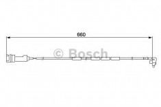 senzor de avertizare,uzura placute de frana VAUXHALL CARLTON Mk III 1.8 - BOSCH 1 987 474 908 foto