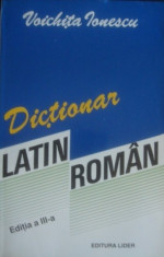 Dictionar latin-roman de Voichita Ionescu foto