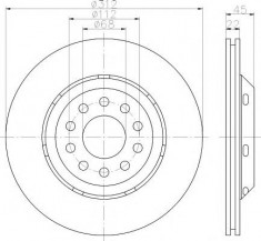 Disc frana AUDI A4 Avant RS4 quattro - TEXTAR 92206810 foto