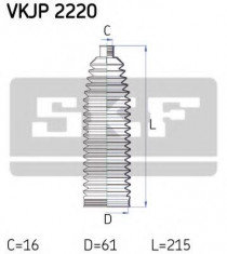 Ansamblu burduf, directie VW 1500,1600 1.5 - SKF VKJP 2220 foto