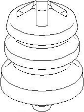 Tampon cauciuc, suspensie CITROEN C5 I 1.8 16V - TOPRAN 721 805 foto