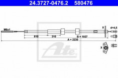 Cablu, frana de parcare MERCEDES-BENZ G-CLASS G 280 CDI - ATE 24.3727-0476.2 foto