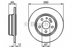 Disc frana MERCEDES-BENZ S-CLASS limuzina S320 - BOSCH 0 986 478 607 foto