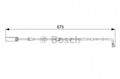 senzor de avertizare,uzura placute de frana BMW 3 cupe M - BOSCH 1 987 473 051 foto