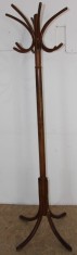 Cuier Stil Thonet din lemn masiv curbat, tip pom; Cuier vintage, stander foto