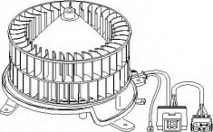 Electromotor, ventilatie interioara MERCEDES-BENZ E-CLASS limuzina E 290 Turbo-D - TOPRAN 401 848 foto